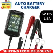 Auto Battery Charger Maintainer Trickle 6V 12V 1.5A Car Automatic Motorcycle
