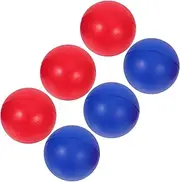 KICHOUSE 6Pcs Beach Paddle Ball Replacement PU Beach Ball for Outdoor Games for Family Fun and Beach Activities