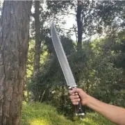 Custom Handmade Carbon Steel Blade Survival Machete Sword Hunting Camping