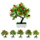 Multicolor Artificial Fruits Bonsai Simulation Plant potted Gift