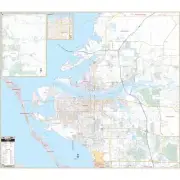 Bradenton & Manatee Co, FL Wall Map