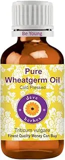 Deve Herbes Pure Wheatgerm Oil (Triticum vulgare) 100% Natural Therapeutic Grade Cold Pressed 15ml (0.50 oz)