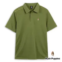 在飛比找momo購物網優惠-【Hush Puppies】男裝 POLO衫 品牌英文立體鋼