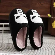 Halloween Skeleton Plush Slippers Fluffy Home Slippers Non-Slip for Men Women