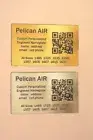 Engraved nameplate for Pelican 1120 1150 1170 1200 1300 with QR code
