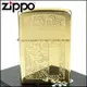 【ZIPPO】美系~Venetian威尼斯人雕花圖案設計-黃銅拋光鏡面打火機(寬版)