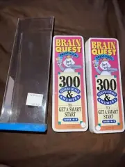 BRAIN QUEST Preschool Ages 4-5 Spandex Deck 1 and 2 300 New In Plastic 1994