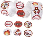 BESPORTBLE Fire Station Party Favors 500 Fireman Stickers Fire Engine Decor Wall Art Boys and Supplies
