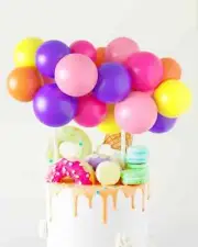 Lollipop Parade Balloon Cake Topper | DIY Cake Garland Kit | Mini Party Balloons