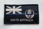 SA Thin Blue Line, Police Patch, State Flag, Law Enforcement, Hook Rear, TBL