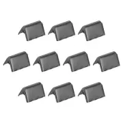 32Pcs Pinch Crimp Ends, 13mm Cord End Clasps Ribbon Crimp Ends, Metallic Black