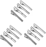 [BESTYASH] Tie Clips Tie Bar for Regular Ties Tie Bars Clip Tie Jewelry for Men Silver Tie Clip Pinch Tie Clip Buckle Clip Tie Clip Lever Tie Clip Open Bangle Bracelets Tie Clasp