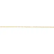 Zamel's 9ct Yellow Gold Paperclip Women's Necklace Jewellerys 45cm