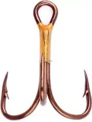 Eagle Claw Lazer Sharp Treble Hook #10 2X Strong Wire Bronze 5/Pk L374GH-10