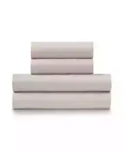 ELLA JAYNE 4 -PC Super Soft Triple Brushed Microfiber sheet set, Taupe, QUEEN