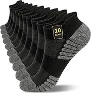 [PROPOG] Trainer Socks for Men and Women, 10 Pairs of Sports Socks, Organic Cotton Socks, Breathable Trainer Socks, Short Socks, Work Socks, Men and Women, Boxed