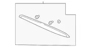 Genuine Honda License Molding 74890-S5P-A10ZA