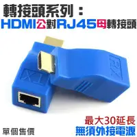 在飛比找Yahoo!奇摩拍賣優惠-轉接頭系列：HDMI公轉RJ45母轉接器（HDMI轉網路線）