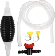 CLISPEED Manual Siphon Pump with Hose Efficient Liquid Transfer Tool for Gasoline Oil and Water Compatible with Cars and Trucks Portable Handheld Sucker Pump for Quick Oil Extraction