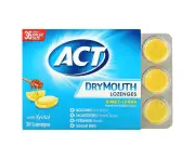 Act, Dry Mouth Lozenges with Xylitol, Honey-Lemon, 36 Lozenges