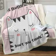 Sleepy Cat Throw Blanket