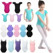 Girls Gymnastic Straps Jumpsuit Ballet Leotard Strechy Unitard Dancewear Costume