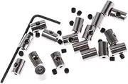 [KONTONTY] 50pcs Hat Accessories Lapel Pin Hat Pin Jewelry Making Pin Backs Lapel Pin Backs Collar Pin Locking Clasp Pin Backs Set Pin Keepers Clutch Pin Lock Badge Wrench Silver Accessories
