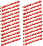 BATHVEVE Curlers Rollers Set 24pcs Hair Perm Rods Curling Tools for Women Plastic Curling Rods