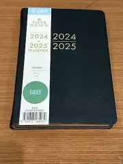 2024-2025 Planner Weekly and Monthly Planner Paper Source Leather