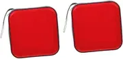 LOEFLIFA 2pcs Capacity CD Holder Case Portable Disc Storage Container with Zipper Closure Plastic Design for Music Game Discs