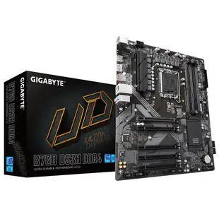 GIGABYTE技嘉 B760 DS3H DDR4 ATX/1700腳位/主機板/原價屋