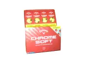 1 dozen BRAND NEW 2024 Callaway Chrome Soft Tru Track Yellow