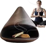Kezvmhy Palo Santo Stick Holder - Palo Santo Burner, Ceramic Incense Burner Sage Bowl, Burning Experience Handmade Scent Stand Ash Catcher, Palo Santo Sage Smudge, Meditation Yoga Room Decoration