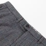 Brax NWT Casual Pants / Chinos Size 54 38 US Fey In Gray Blue & Red Plaid
