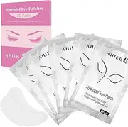 (100p) - Adecco LLC Under Eye Gel Pads, 100 Pairs Set Eyelash Extension Pads, Lint Free DIY False Eyelash Lash Extension Makeup Eye Gel Patches