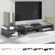 Solid Wood Pine Monitor Stand Screen Riser Laptop Stand Multi Colours vidaXL