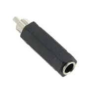 6.35mm 1/4" Inch Mono Socket Female to RCA Plug Male Audio Adaptor