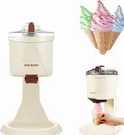 Ice Cream Machine,Countertop Ice Cream Maker Machine,Home Small Mini Automatic Cone Machine, Homemade Ice Cream Machine,1L Large Capacity,for Kitchen