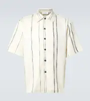 [Commas] Commas Striped linen and cotton shirt UK 16 white
