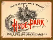 Hyde Park Non Alcoholic Beverage NEW Metal Sign: St. Louis Brewing Association
