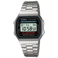 在飛比找ETMall東森購物網優惠-【CASIO 卡西歐】日系-可調式帶扣 EL冷光照明 不銹鋼