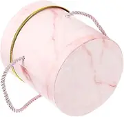 WRITWAA Boxes Round Flower Arrangement Box Elegant Paperboard Floral Bucket for Bridal Showers and Valentine Day Small Container for Candy and Flowers
