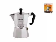 Coffee Maker Bialetti Aluminum Junior, Silver, 3 Cups