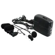 Motorcycle Intercom Host With Headphones Kit Helmet Wired Walkie Talkie