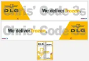 Code 3 Adhesive Vinyl Trailer Decals - DLG Logistics - 1/50 1/64 1/76 1/148