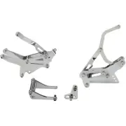 Bills Hot Rod Co. SBC P/S, Alt., and A/C Brackets, Side, Chrome