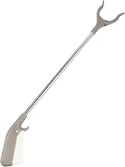COSMEVIVI 1Pc Long Handle Trash Clamp Garbage Cleaning Clip for Easy Outdoor Use Leaf Tweezers for Seniors Heavy Duty Reach Extender for Convenient Cleanup