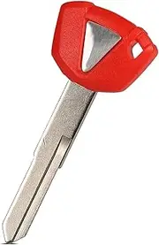Ignition Switch for Ninja for ZX6R for ZX10R for ZZR400 Z750 Z800 for ZRX1200 ZR1200 Motorcycle Keys Uncut Blade Ignition Key Motorcycle Ignition Switch Lock(Red)
