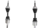 Front PAIR TrakMotive CV Axle Shaft for 1998-2000 Isuzu Hombre (35397)