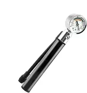 Portable Pump, Tyre Pump, Aluminium Alloy Bicycles Tyre Pump, Tyre Pressure Gauge, High Pressure Inflator Pump, Portable Air Pump for Mountain Bikes and Road Bikes